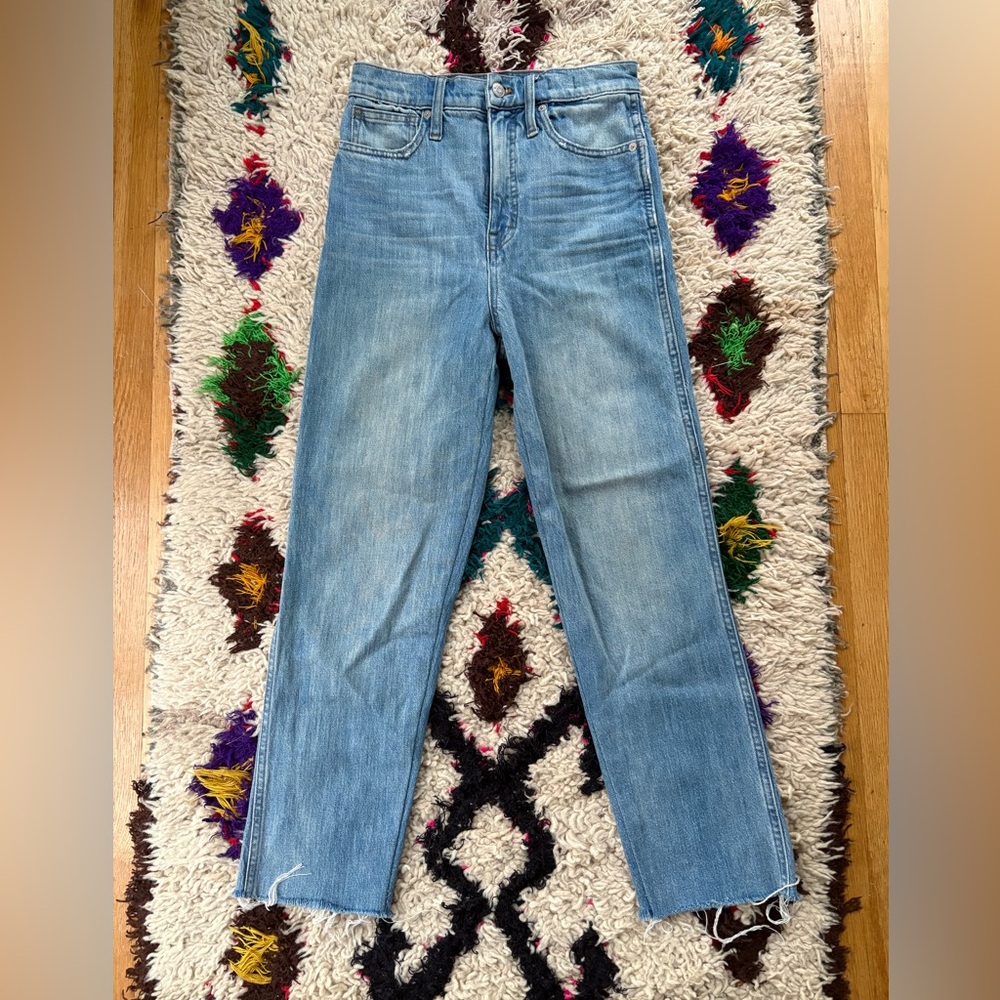 Madewell Straight Leg High Rise Jeans